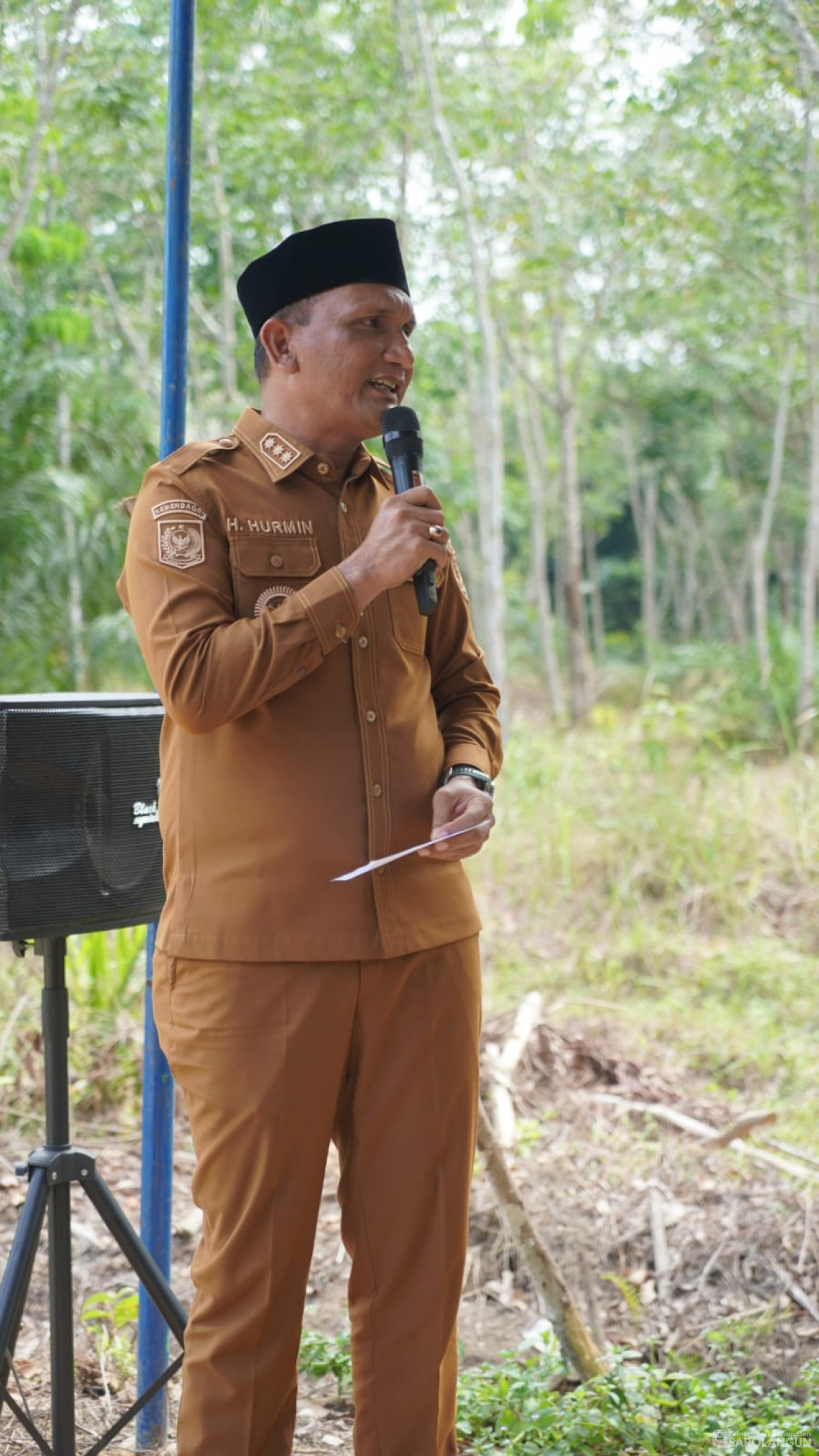 Acara Panen Raya Jagung dan Peresmian Jembatan Gantung Sepanjang 35 Meter di Desa Sungai Merah Kec. Pelawan