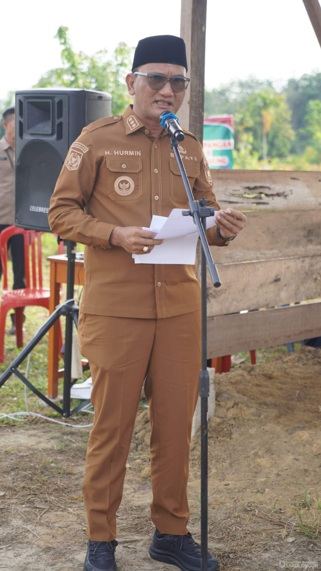 Acara Panen Raya Jagung dan Peresmian Jembatan Gantung Sepanjang 35 Meter di Desa Sungai Merah Kec. Pelawan