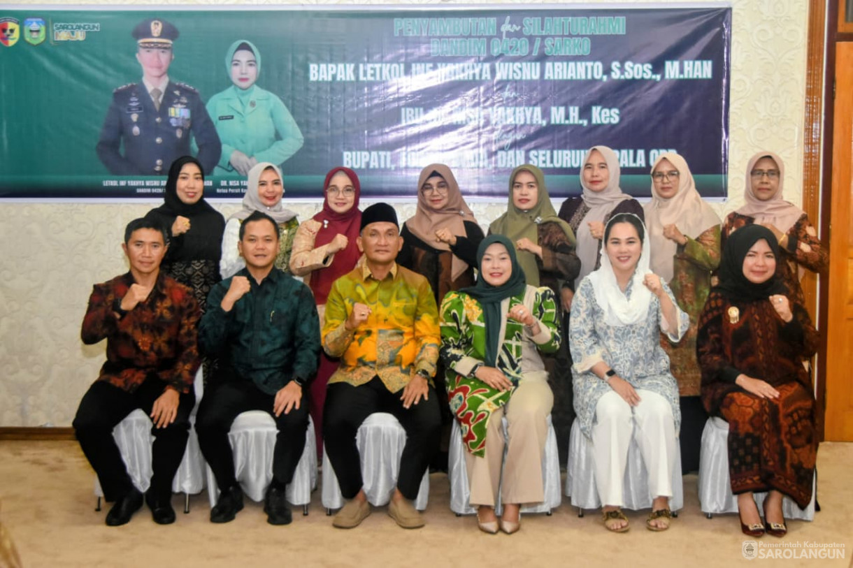 16 September 2025 Penyambutan Dandim 0420 Sarko Bapak Letkol Inf Yakhya Wisnu Arianto, S.Sos. M.Han di Rumah Dinas Bupati Sarolangun