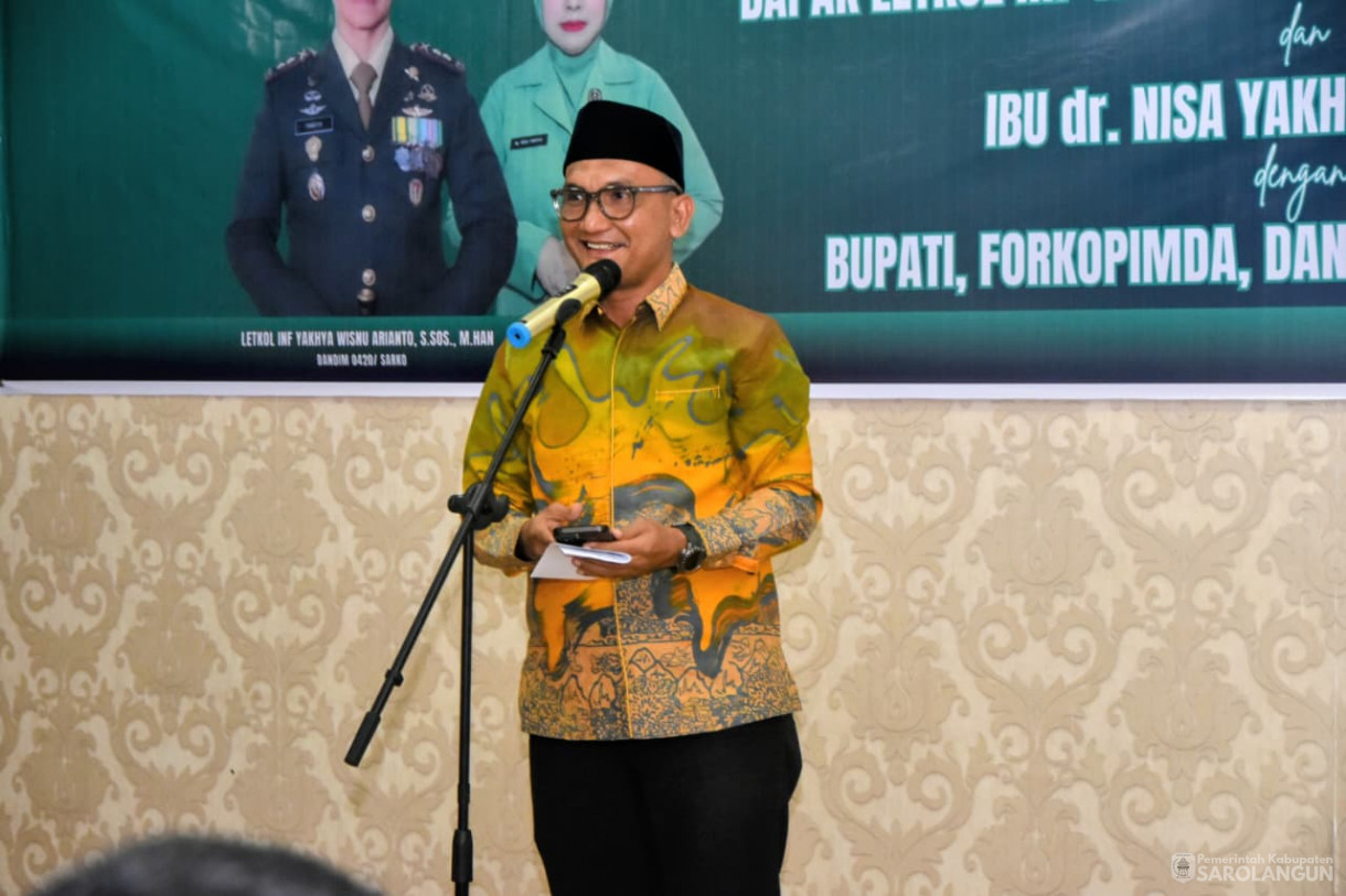 16 September 2025 Penyambutan Dandim 0420 Sarko Bapak Letkol Inf Yakhya Wisnu Arianto, S.Sos. M.Han di Rumah Dinas Bupati Sarolangun