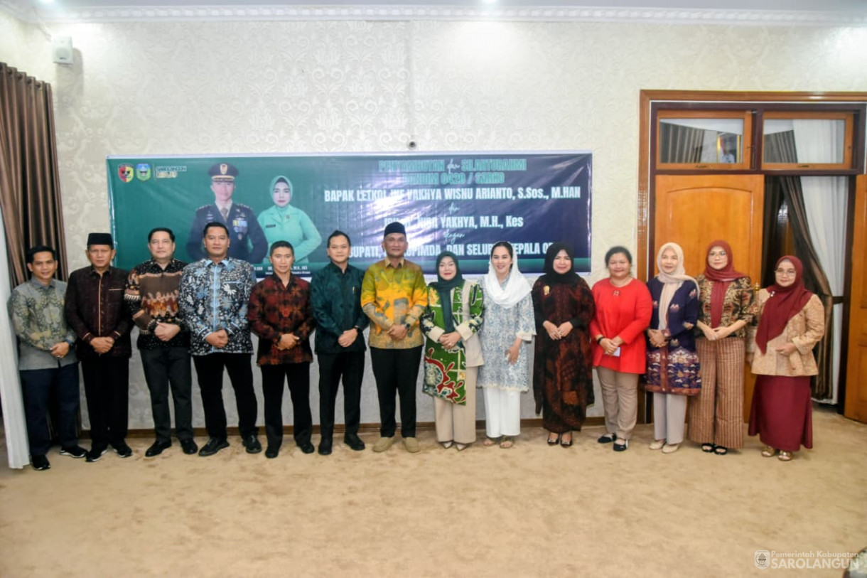 16 September 2025 Penyambutan Dandim 0420 Sarko Bapak Letkol Inf Yakhya Wisnu Arianto, S.Sos. M.Han di Rumah Dinas Bupati Sarolangun