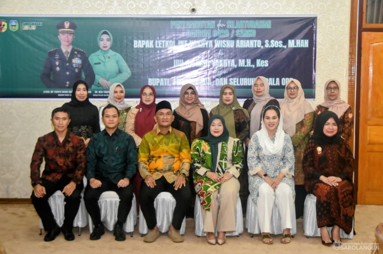 16 September 2025 Penyambutan Dandim 0420 Sarko Bapak Letkol Inf Yakhya Wisnu Arianto, S.Sos. M.Han di Rumah Dinas Bupati Sarolangun