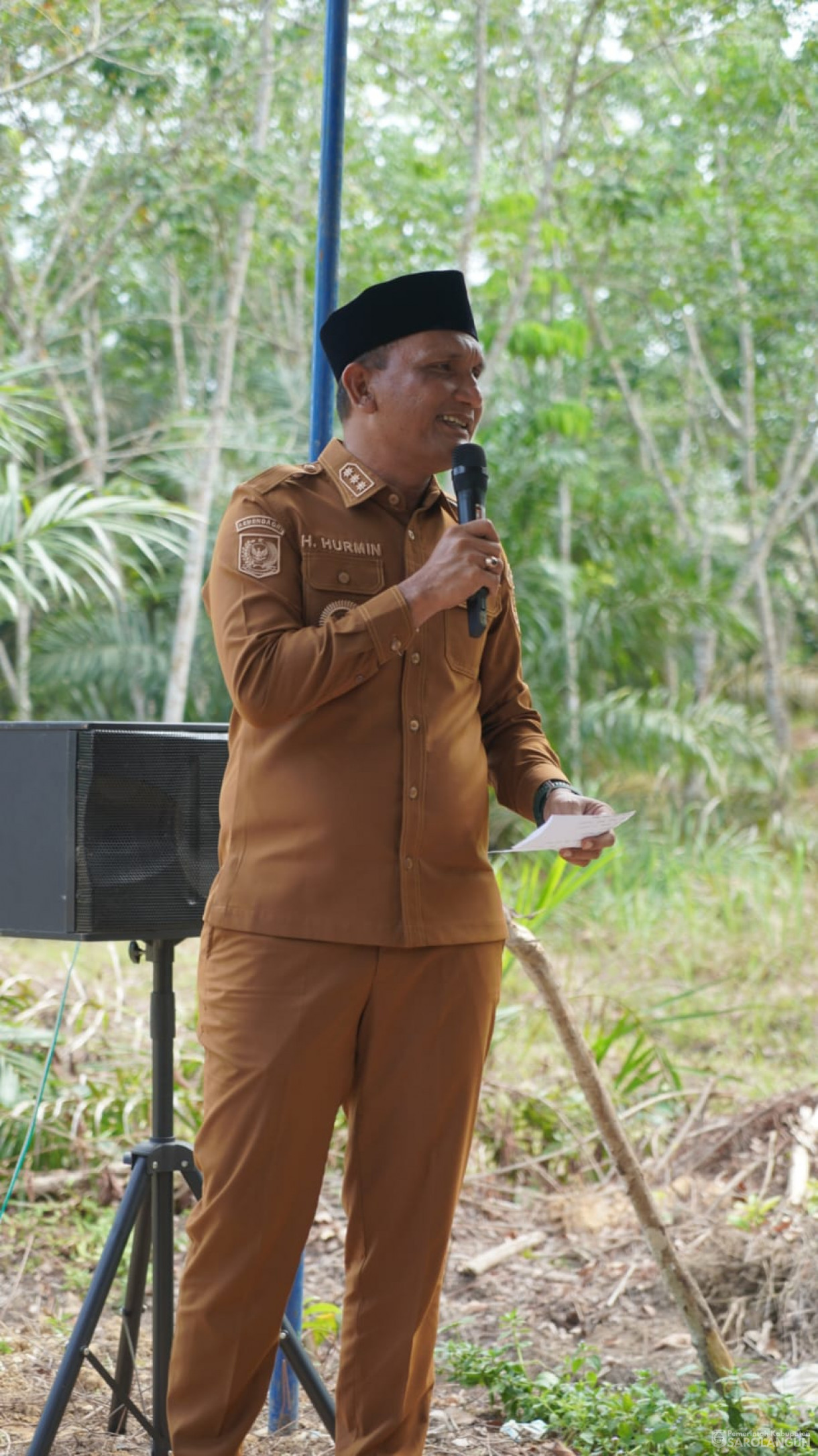 Acara Panen Raya Jagung dan Peresmian Jembatan Gantung Sepanjang 35 Meter di Desa Sungai Merah Kec. Pelawan
