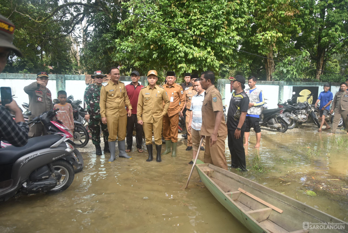3 Maret 2025 -&nbsp;Meninjau Lokasi Banjir di Desa Ladang Panjang dan Desa Lidung