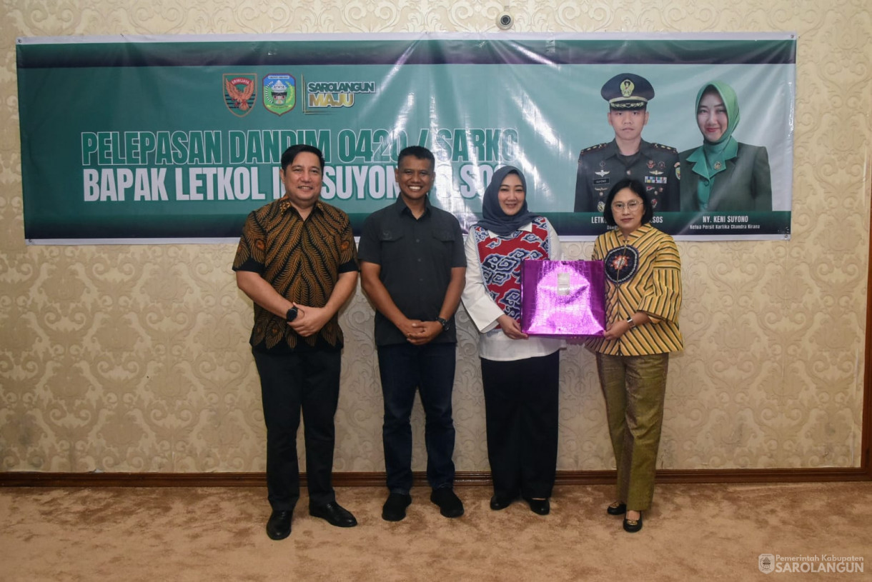 28 Agustus 2025 pelepasan Dandim 0420 Sarko Letkol Inf Suyono S.Sos di Rumah Dinas Bupati Sarolangun