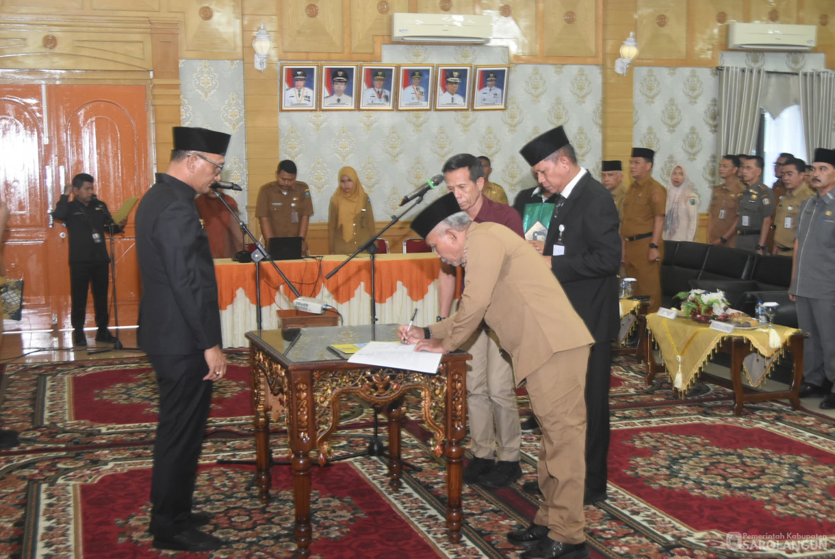 29 Juli 2025 - Pelantikan Pj Sekretaris Daerah Sarolangun di Aula Bappeda Sarolangun