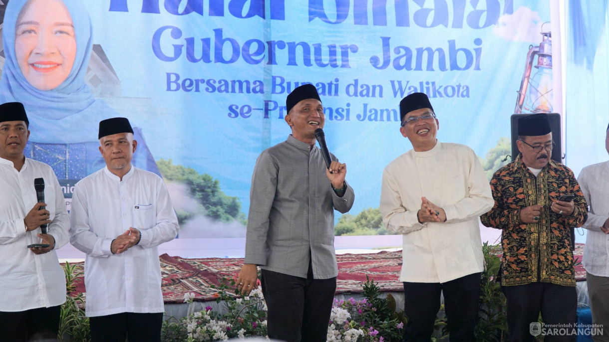 23 Maret 2026 Open House dan Halal bi Halal bersama Pemerintah Kabupaten Kota, OPD, dan Masyarakat seProvinsi Jambi. di Rumah Gubernur Jambi