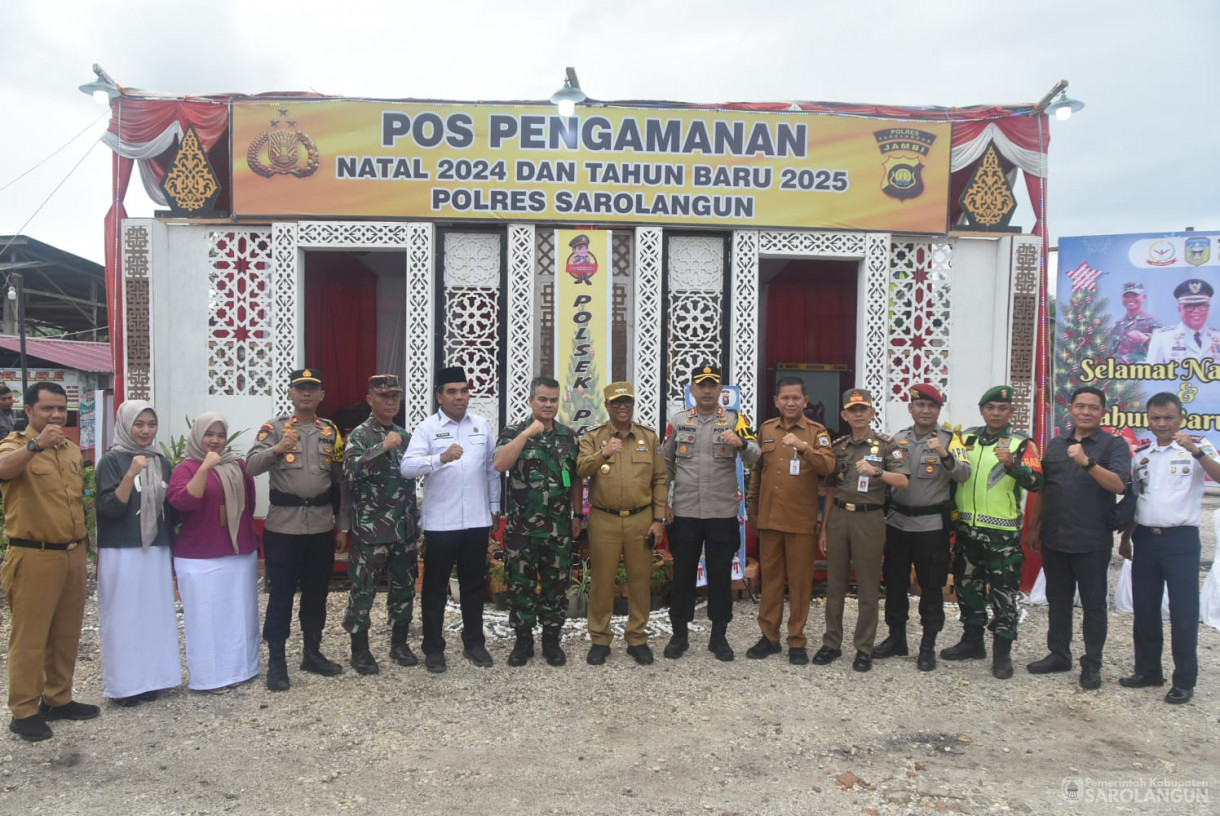 24 Desember 2024 - Meninjau Pos Pengamanan Nataru di Kecamatan Sarolangun, Kecamatan Mandiangin, Kecamatan Pauh