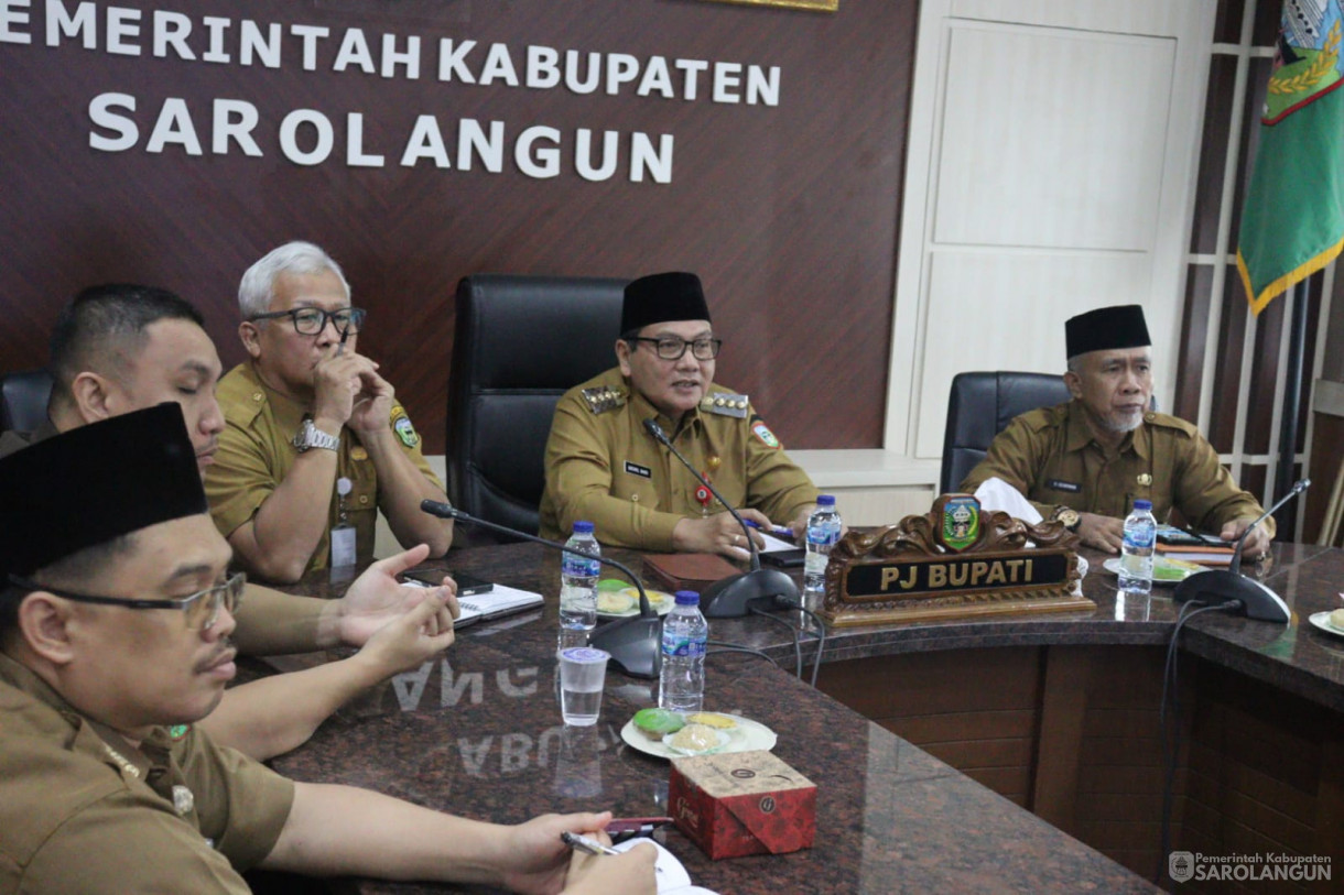 26 Februari 2024 - Rapat Koordinasi Pengendalian Inflasi Tahun 2024 Mingguan dengan Mendagri dan dilanjutkan dengan Rakor Pengendalian Inflasi TPID Kabupaten Sarolangun