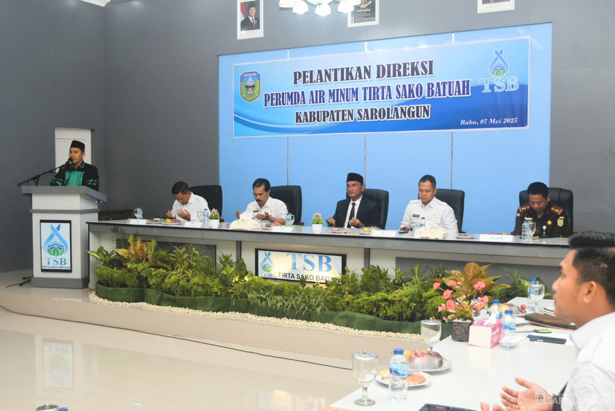 7 Mei 2025 -&nbsp;Pelantikan Direksi Perumda Air Minum Tirta Sako Batuah Kabupaten Sarolangun