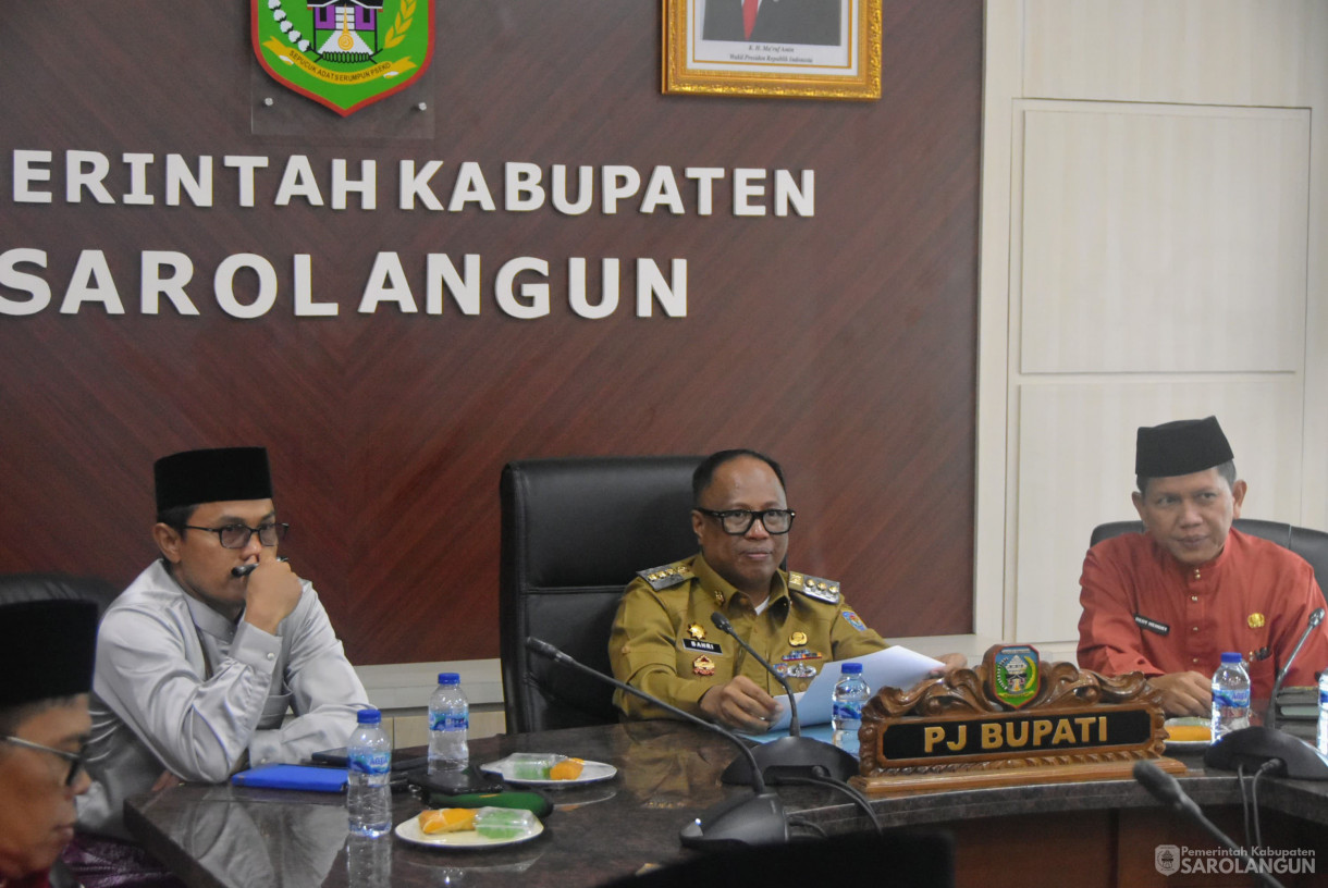 14 Oktober 2024 - Rapat TPID Via Zoom Meeting, Bertempat di Ruang Pola Kantor Bupati Sarolangun