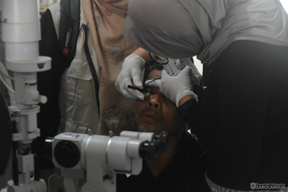 19 Agustus 2024 - Bakti Sosial Operasi Katarak RSUD Prof Dr. H. M Chatib Quzwain Program Bakti Sosial Kementerian Sosial RI Bekerjasama dengan Pemerintah Kab. Sarolangun dan Perhimpunan Dokter Spesialis Mata Indonesia, Bertempat di RSUD Prof Dr. H. M C