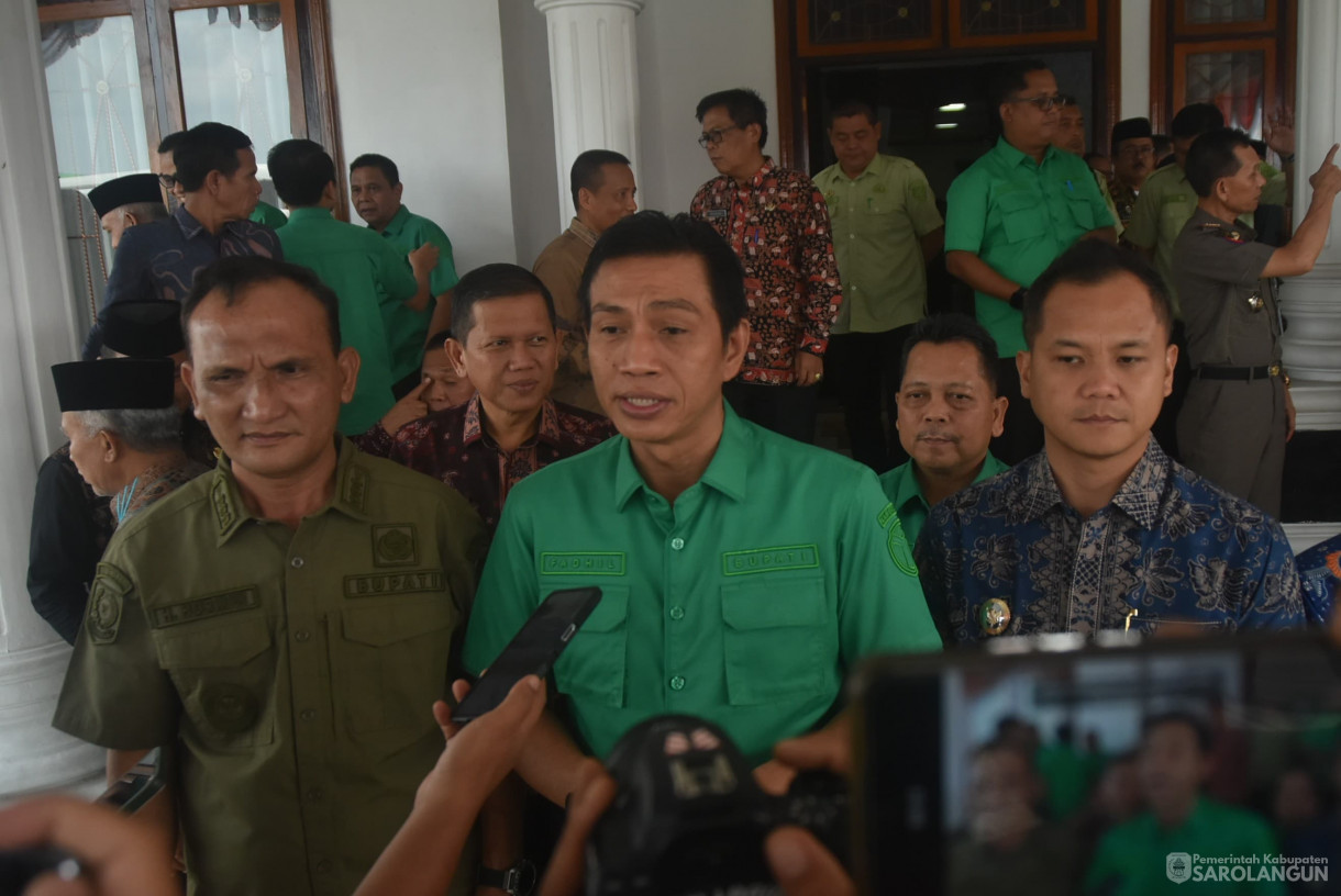 8 Agustu 2025 - Penandatanganan Kerjasama Antara Pemerintah Kabupaten Sarolangun dengan Pemerintah Kabupaten Batanghari di Rumah Dinas Bupati Sarolangun