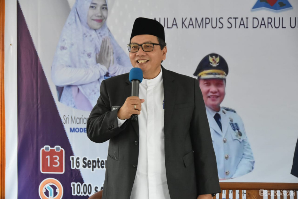 16 September 2023 - Penjabat Bupati Sarolangun Memberikan Kuliah Umum di Aula Kampus STAI Darul Ulum Sarolangun