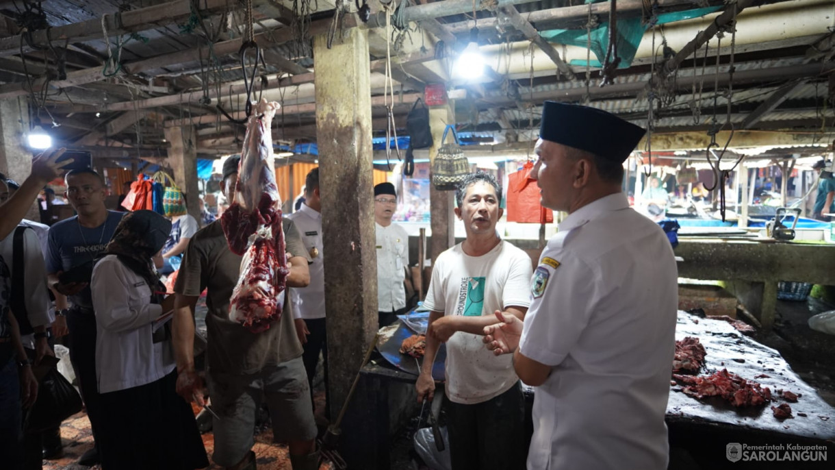 26 Maret 2025 -&nbsp;Sidak Pasar Menjelang Hari Raya Idul Fitri di Pasar Atas Sarolangun