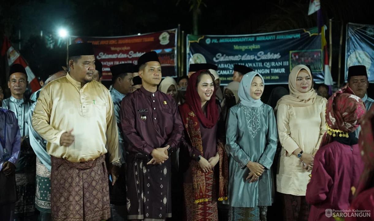 22 Juni 2026 Wakil Bupati Sarolangun Membuka Secara Resmi Musabaqah Tilawatil Quran ke III Tingkat Kecamatan Mandiangin Timur di Lapangan Desa Meranti Baru