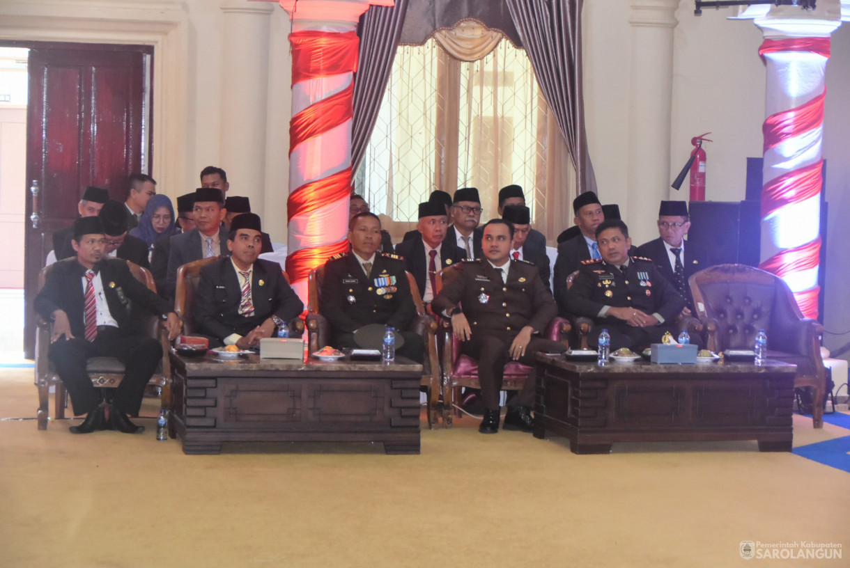 16 Agustus 2024 -&nbsp;Rapat Paripurna Sidang Tahunan MPR RI Dan Pidato Kenegaraan Presiden RI Dalam Rangka HUT RI Ke 79 Kemerdekaan RI, Bertempat di Gedung DPRD Kabupaten Sarolangun