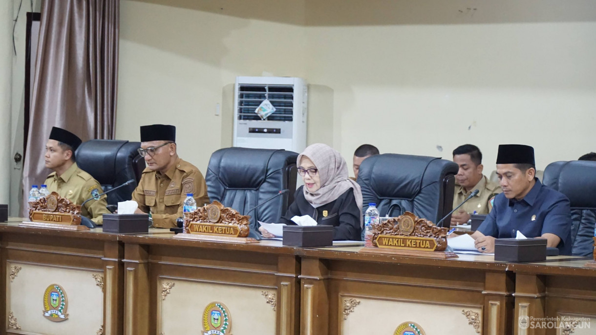 14 April 2026 Rapat Paripurna Tingkat I Tahap III, Tingkat II di Gedung DPRD Kabupaten Sarolangun