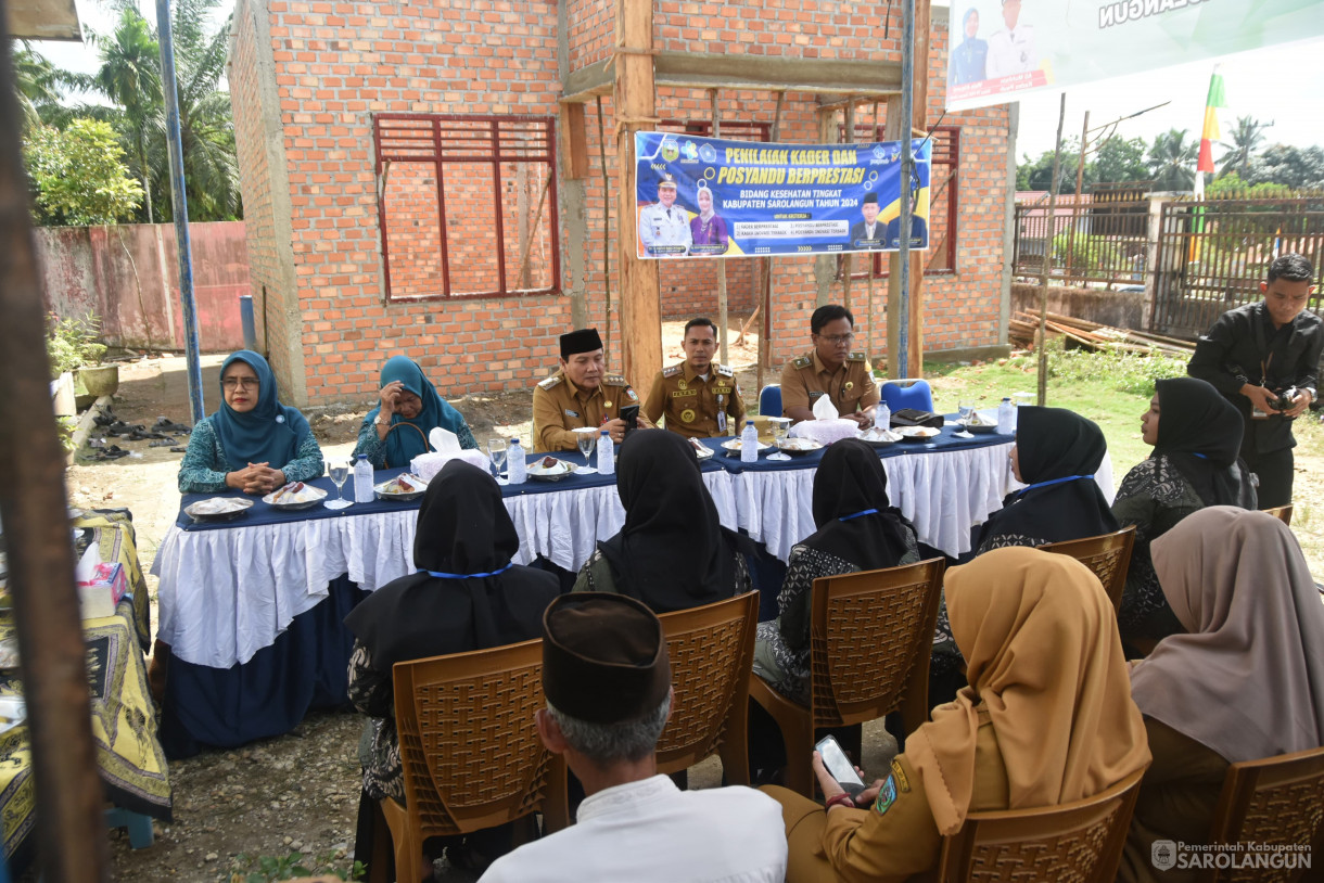 10 Juni 2024 - Penilaian Kader Dan Posyandu Berprestasi Bidang Kesehatan Tingkat Kabupaten Sarolangun Dan Gerakan Intervensi Serentak Pencegahan Stunting Di Desa Danau 