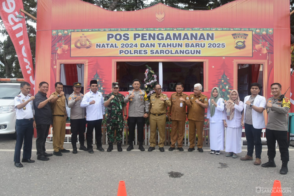 24 Desember 2024 - Meninjau Pos Pengamanan Nataru di Kecamatan Sarolangun, Kecamatan Mandiangin, Kecamatan Pauh