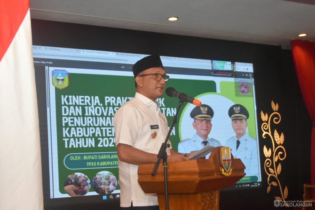 2 Juli 2025 -&nbsp;Pemkab Sarolangun Raih Juara I Penilaian Kinerja Aksi Konvergensi Stunting Kabupaten Kota se Provinsi Jambi