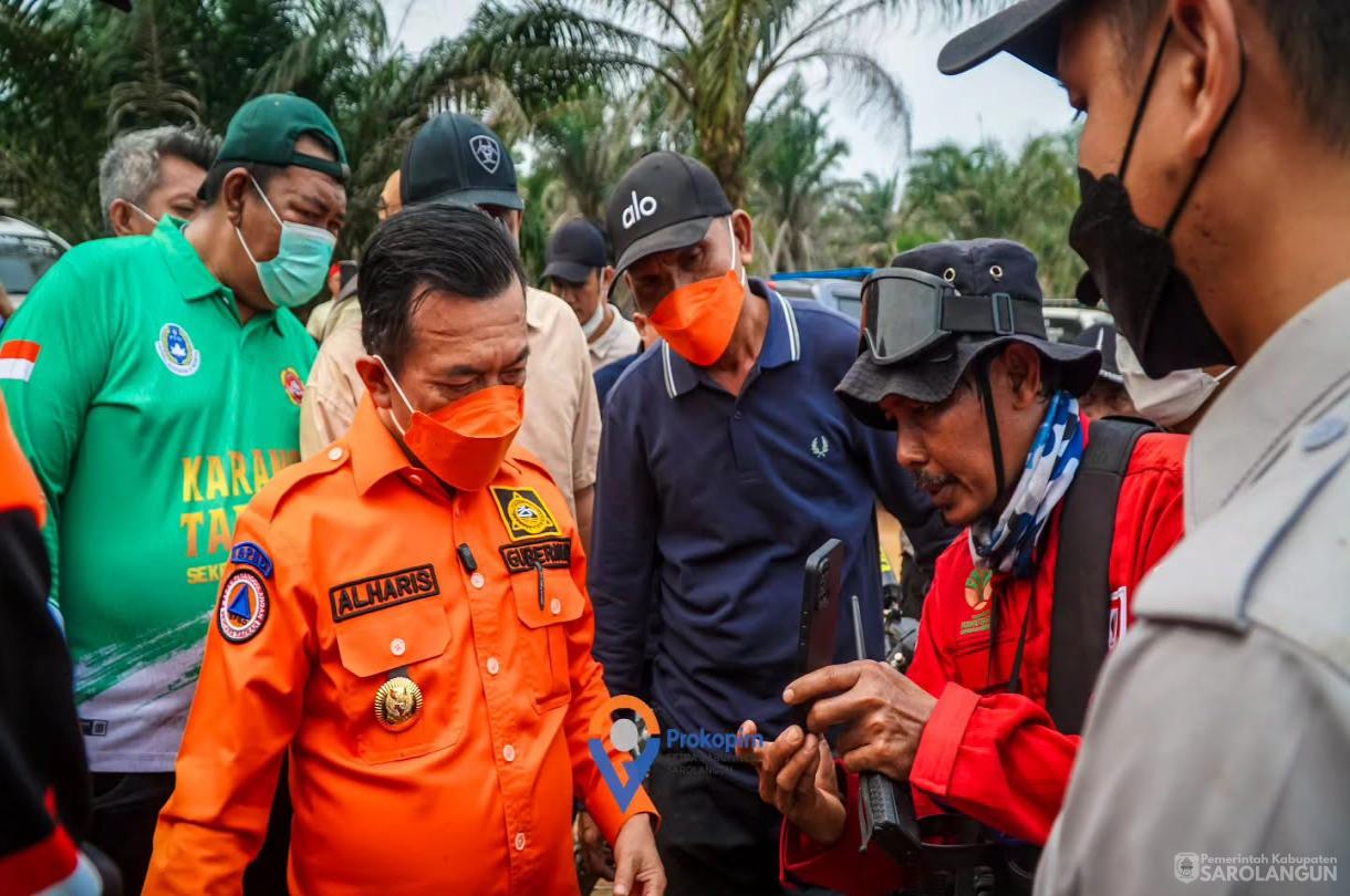 25 Agustus 2026 Peninjauan secara langsung Kebakaran Hutan dan Lahan di Desa Lubuk Kepayang Kecamatan Air Hitam