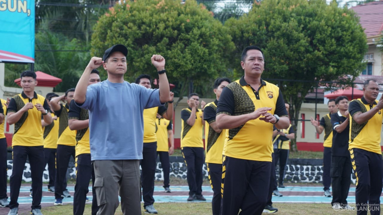 12 Desember 2025&nbsp; Olahraga Bersama Polres, TNI, Lapas, dan Forkopimda