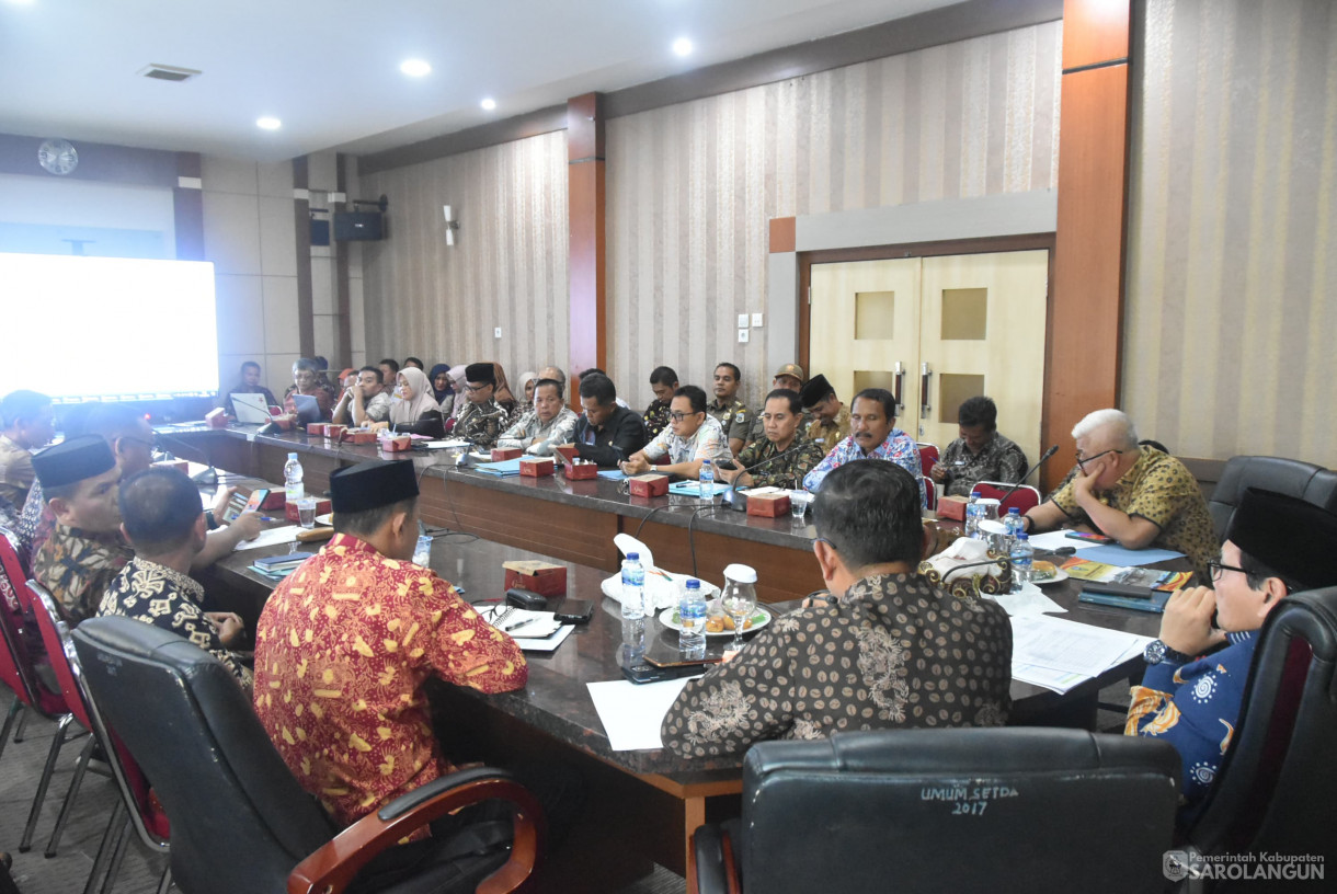 01 Agustus 2024 -&nbsp;Rapat Realisasi Anggaran Tahun 2024, Bertempat di Ruang Pola Utama Kantor Bupati Sarolangun