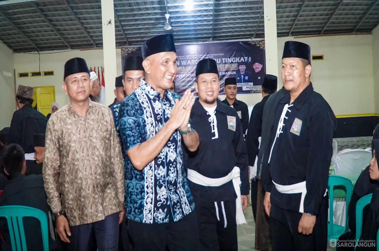 29 Juni 2026 Bupati Sarolangun Menghadiri Acara Pengesahan Warga Baru Tingkat 1 Persaudaraan Setia Hati Terate Cabang Kabupaten Sarolangun Pusat Madiun di Padepokan Satria Krida PSHT Cabang Sarolangun