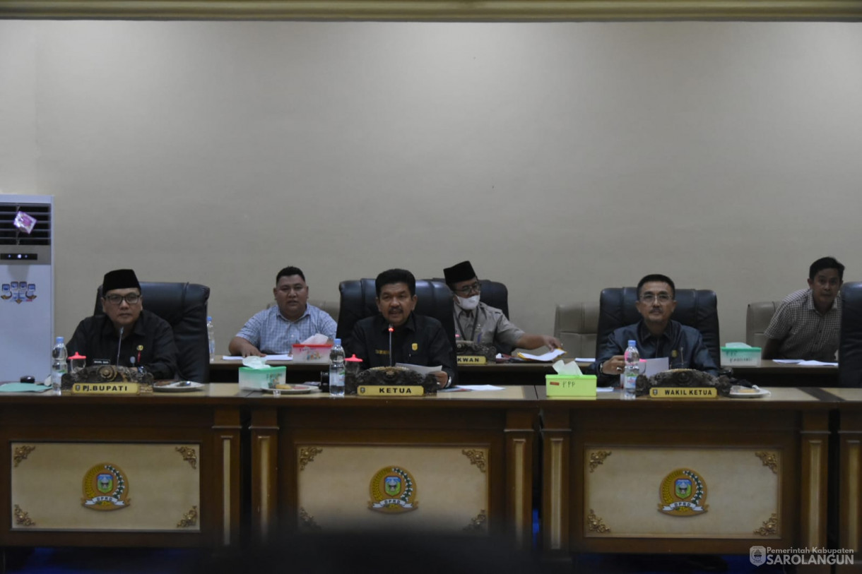 22 September 2023 - Penjabat Bupati Sarolangun Menghadiri Rapat Paripurna Tingkat 1 Tahap 1 di Gedung Dprd Kabupaten Sarolangun
