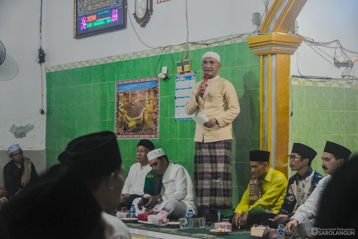 13 Maret 2025 -&nbsp;Safari Ramadhan Bertempat di Masjid Al Abrar Renah Tanjung Desa Lubuk Resam Hilir Kecamatan Cermin Nan Gedang