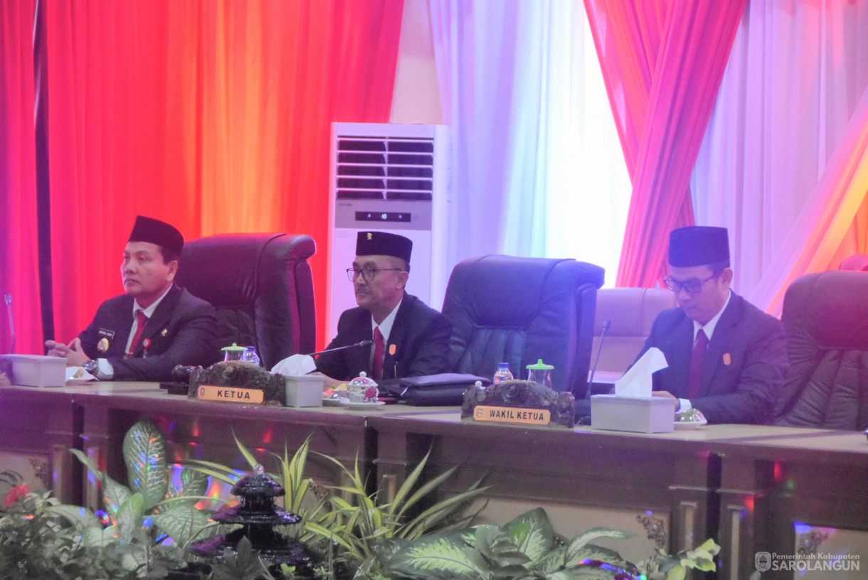 16 Agustus 2024 -&nbsp;Rapat Paripurna Sidang Tahunan MPR RI Dan Pidato Kenegaraan Presiden RI Dalam Rangka HUT RI Ke 79 Kemerdekaan RI, Bertempat di Gedung DPRD Kabupaten Sarolangun