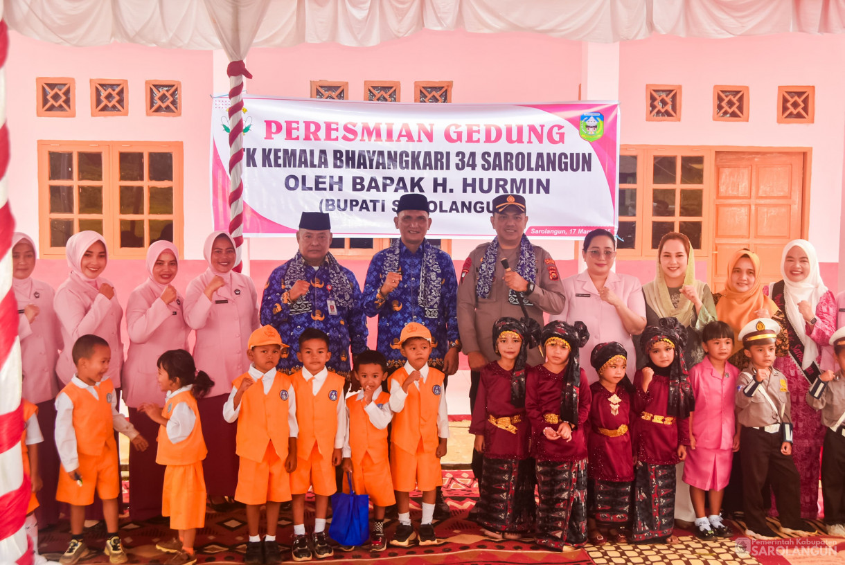 17 Maret 2025 -&nbsp;Peresmian Ruang Kelas Baru TK Kemala Bhayangkari Tahun 2025 di Polsek Kota Sarolangun