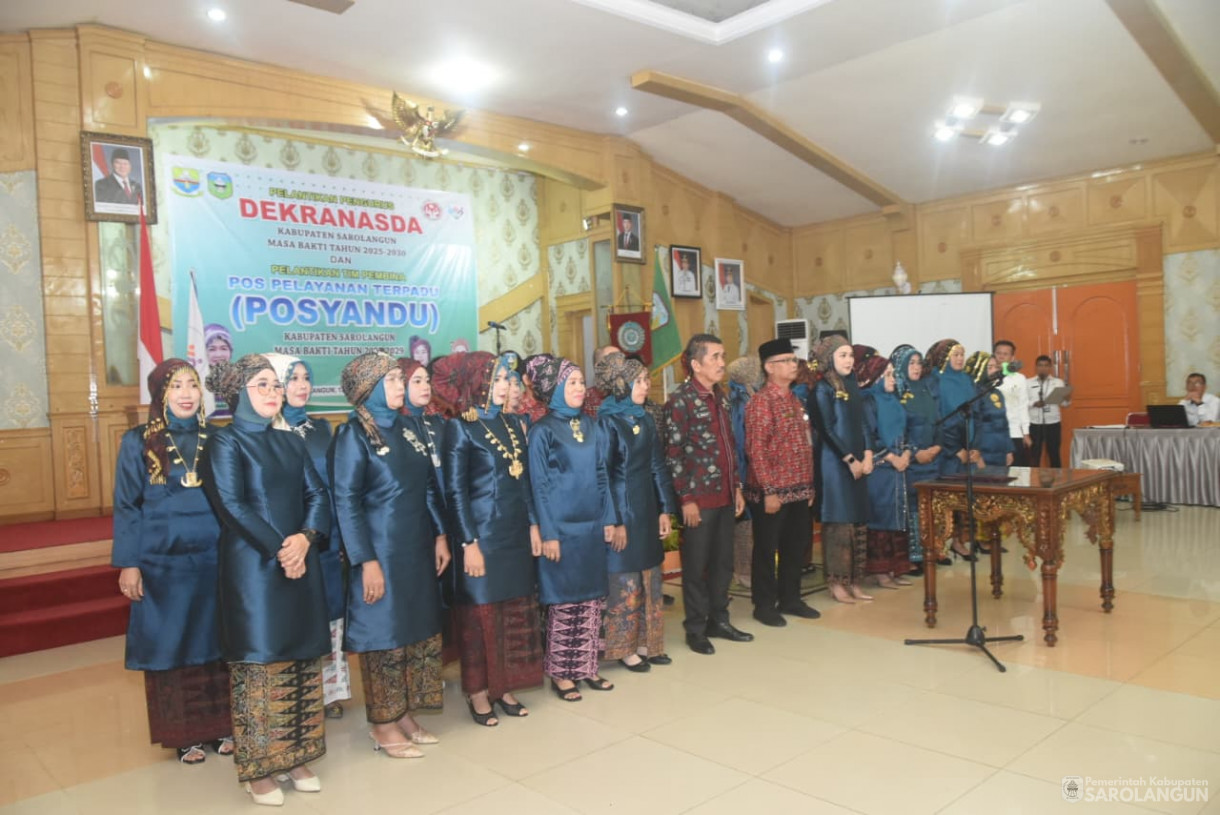 13 Agustus 2025 -&nbsp;Pelantikan Pengurus Dekranasda Kabupaten Sarolangun dan Tim Pembina Posyandu Kabupaten Sarolangun