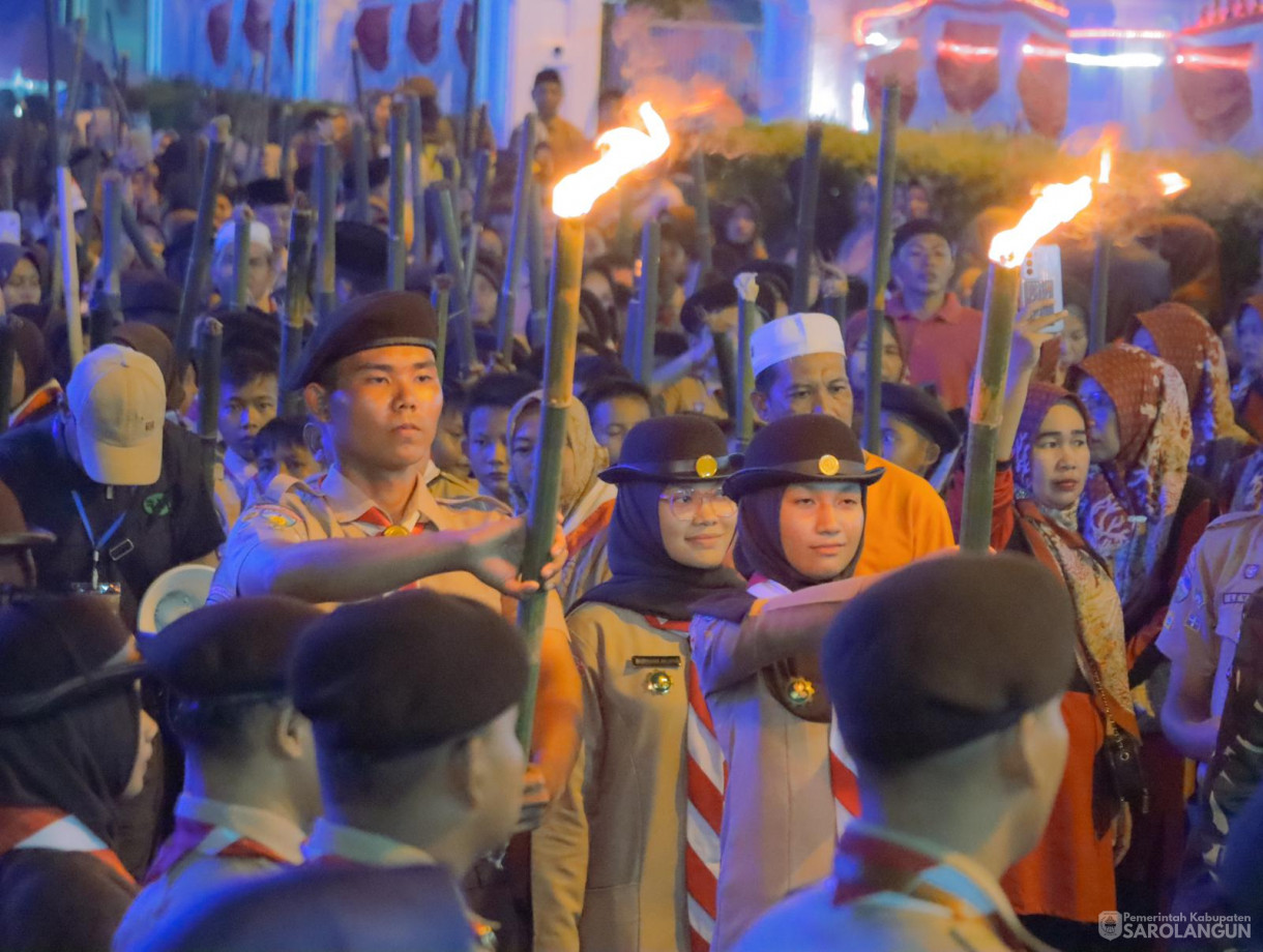 16 Agustus 2024 - Upacara Pawai Obor, Bertempat di Rumah Dinas Bupati Sarolangun