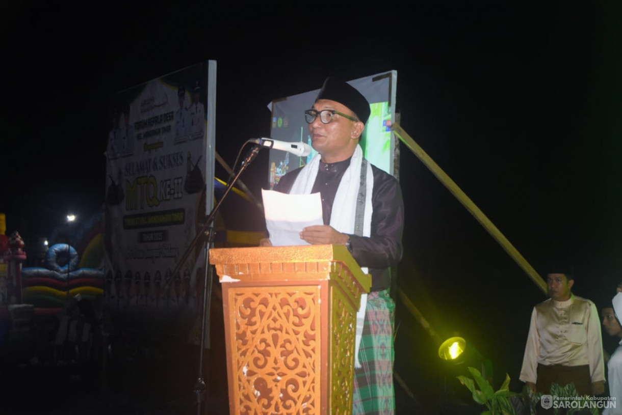 18 Juni 2025 -&nbsp;Pembukaan MTQ Tingkat Kecamatan Mandiangin Timur