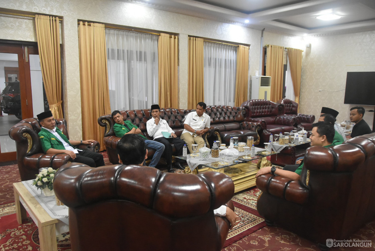 31 Juli 2024 -&nbsp;Audiensi Dengan Pengurus GP Ansor Sarolangun, Bertempat di Rumah Dinas Bupati Sarolangun