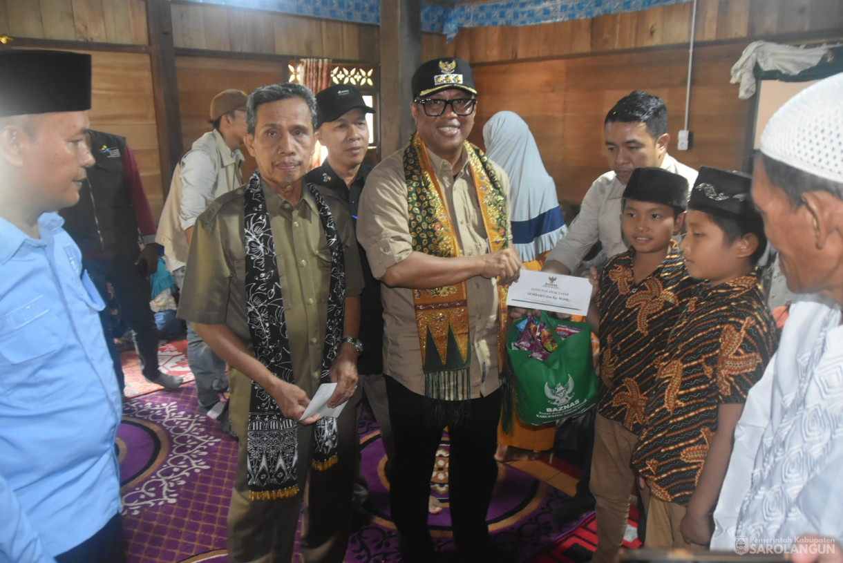 2 November 2024 - Kunjungan Kerja Sekaligus Penyerahan Bantuan Baznas Dan Dinsos, Bertempat di Desa Napal Melintang Kecamatan Limun