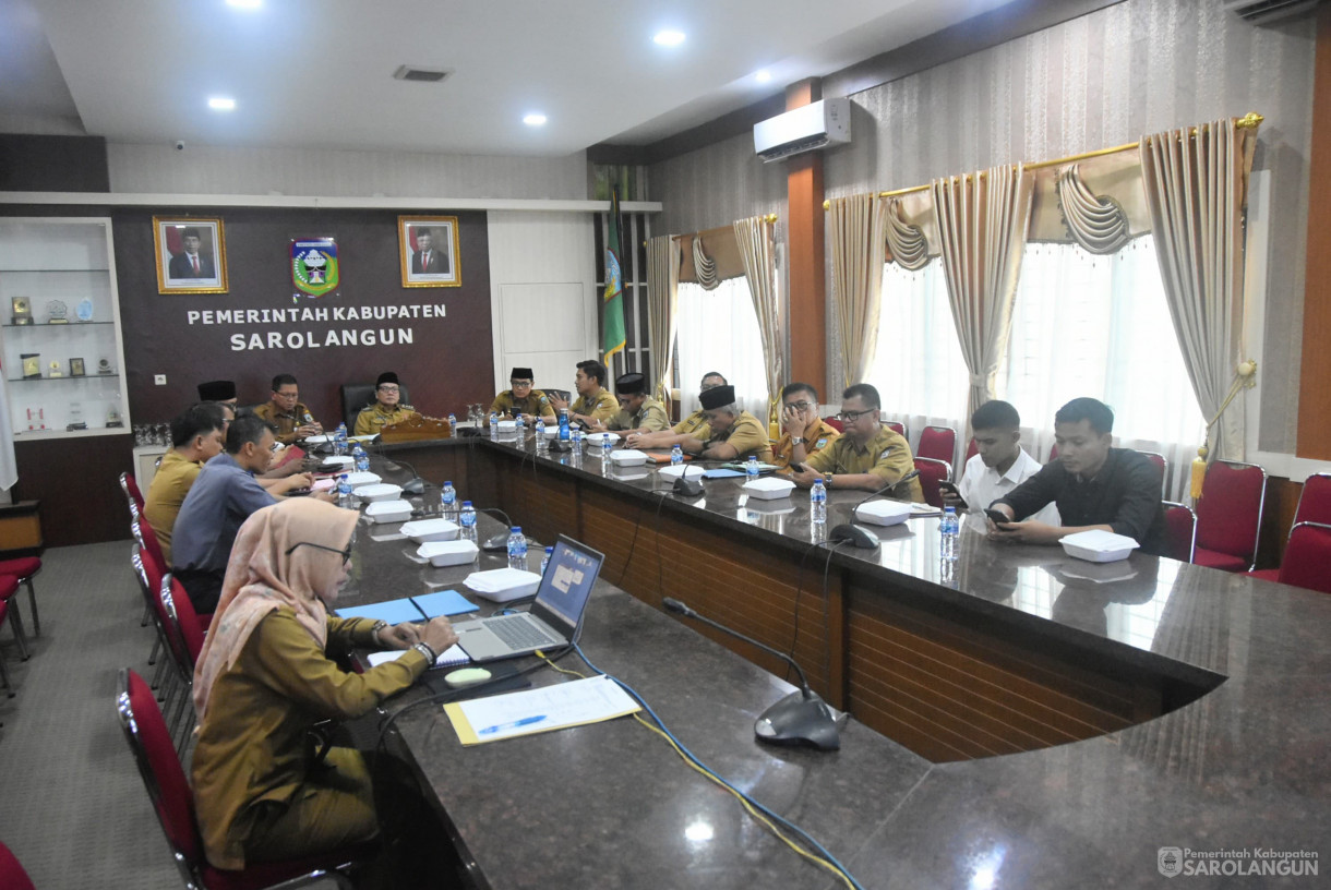 3 September 2024 - Rapat TPID Via Zoom Meeting, Bertempat di Ruang Pola Utama Kantor Bupati Sarolangun