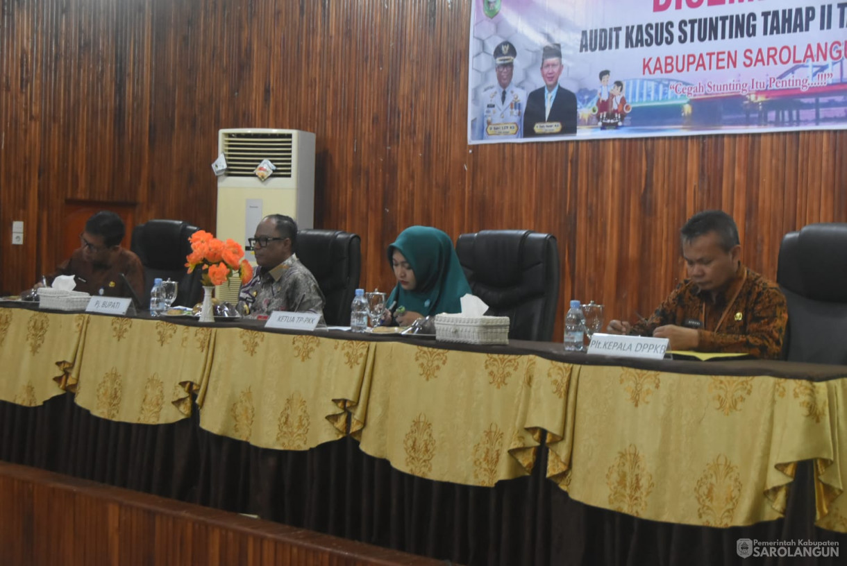 28 November 2024 - Diseminasi Audit Kasus Stunting Tahap II Tahun 2024, Bertempat di Aula Bappeda Sarolangun