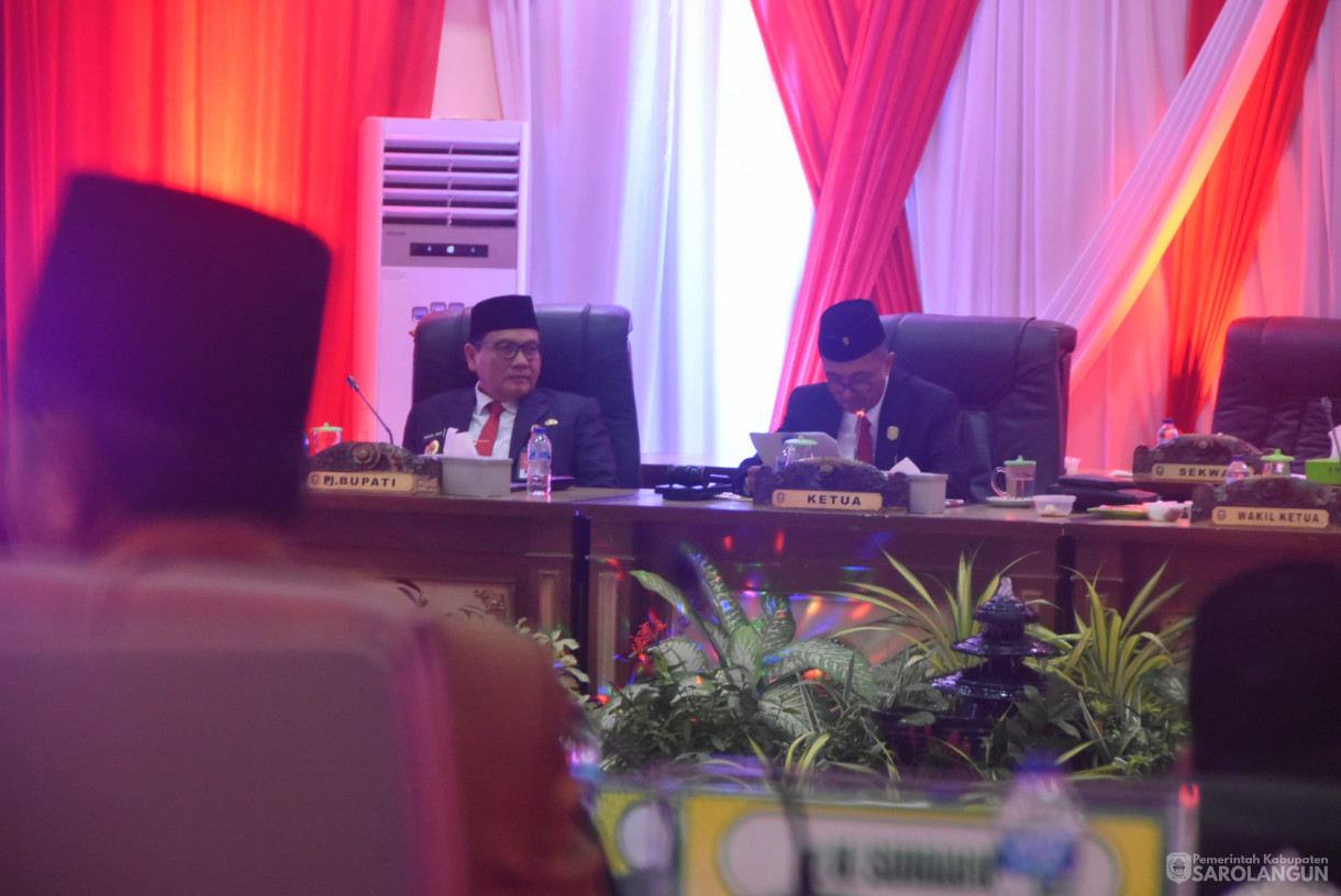 16 Agustus 2024 -&nbsp;Rapat Paripurna Tingkat I Tahap 2, Bertempat di Gedung DPRD Kabupaten Sarolangun