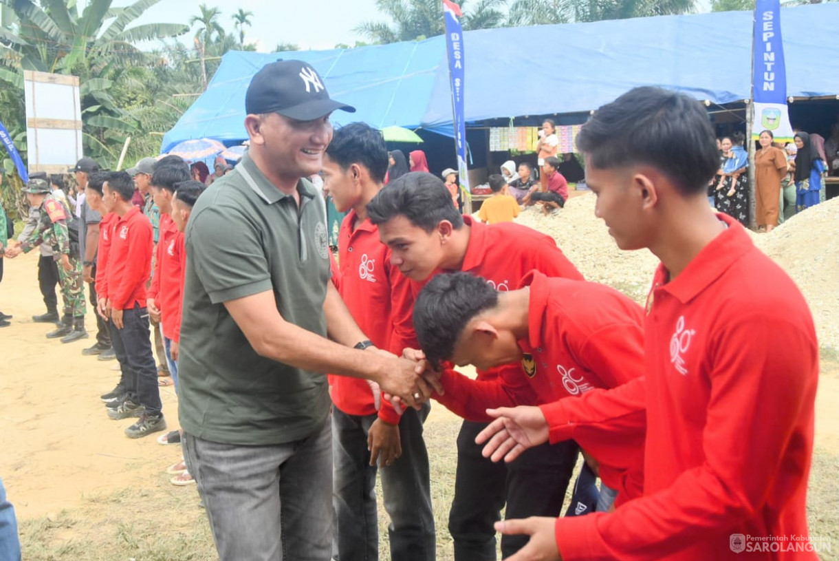 26 Juli 2025 - Pembukaan Turnamen Semi Open Voly di Lapangan Moneng Janggut Desa Sepintun