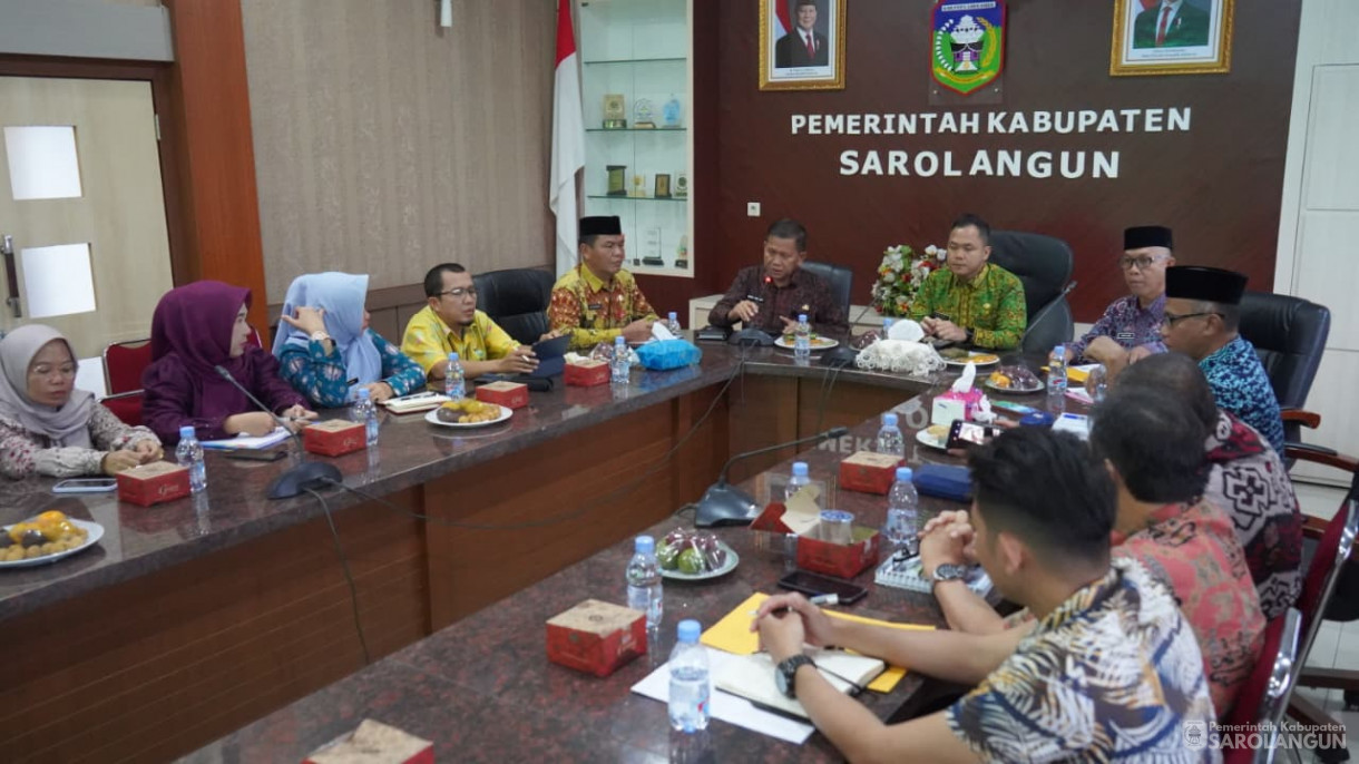 4 September 2025&nbsp; Wakil bupati Sarolangun Memimpin Rapat Koordinasi Pemantapan Pembangunan Sekolah Rakyat Kabupaten Sarolangun