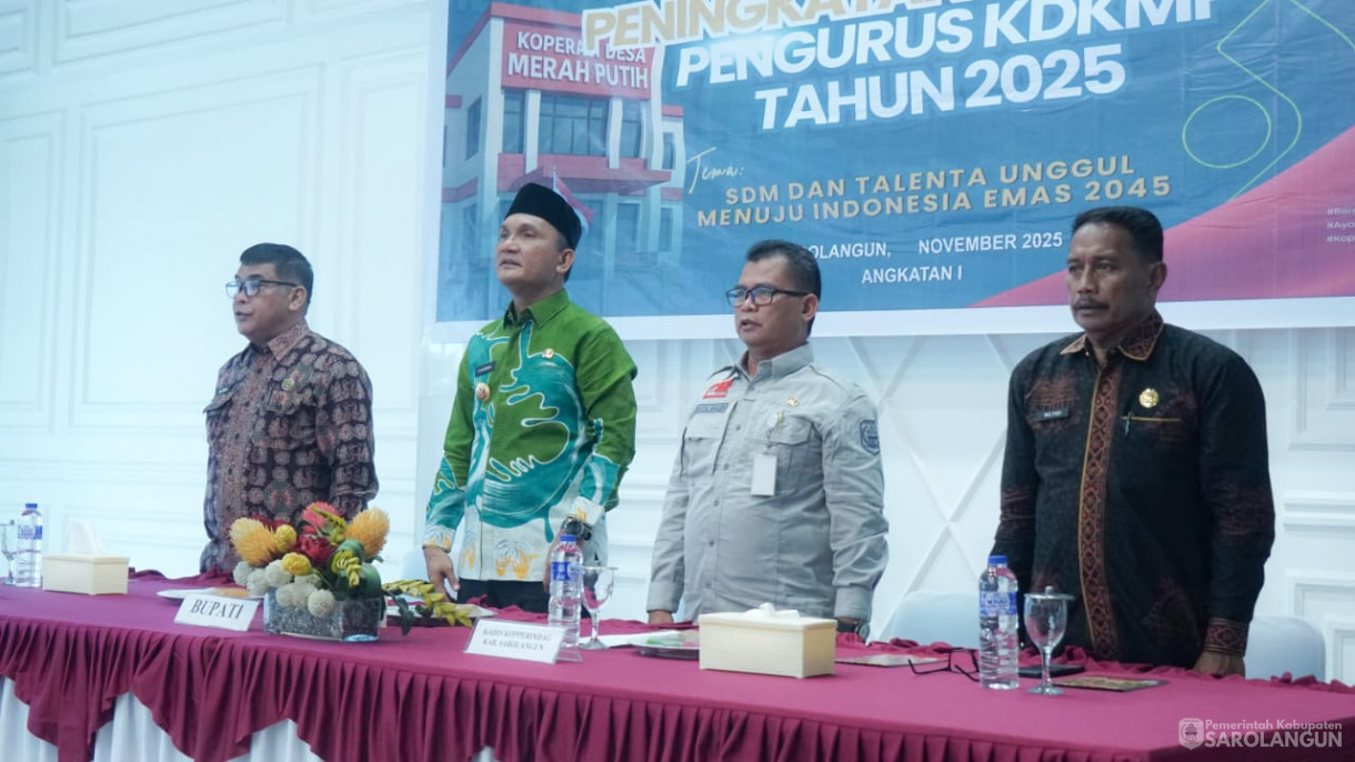 27 November 2025 Pembukaan Pelatihan Dalam Rangka Peningkatan SDM Pengurus Koperasi Merah Putih Desa dan Kelurahan