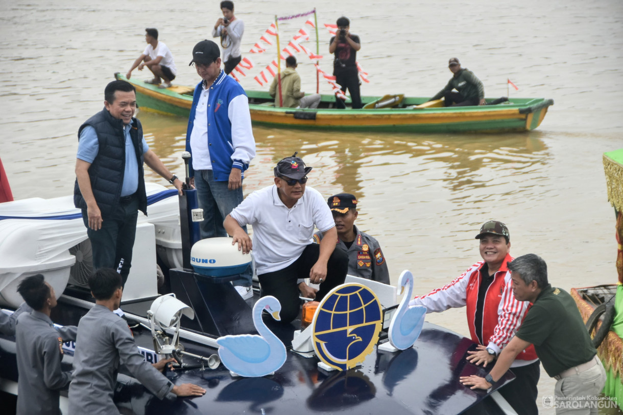 6 Juli 2024 -&nbsp;Parade Kapal Hias, Bertempat di Dermaga Ditpolairud Polda Jambi