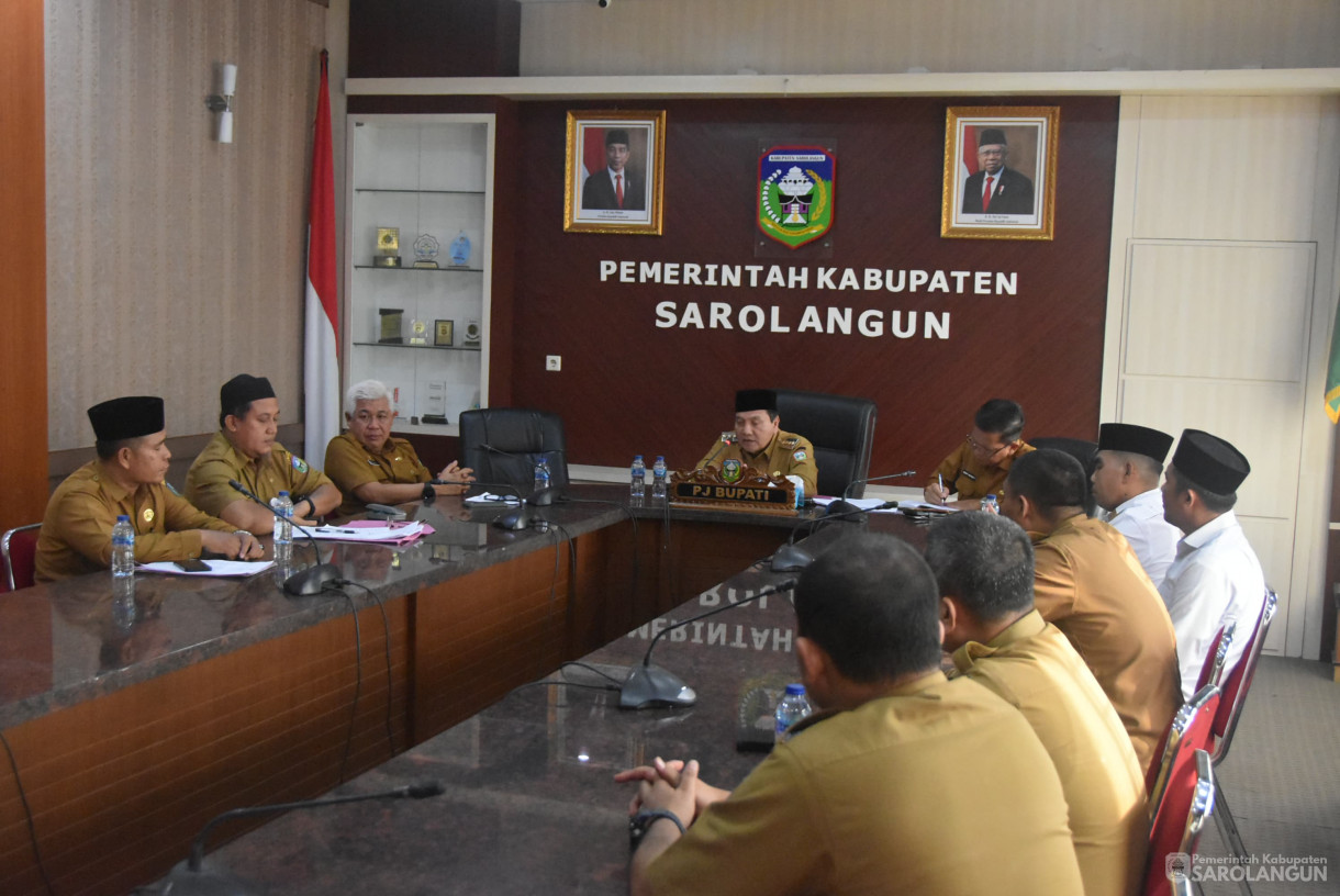 27 Agustus 2024 -&nbsp;Rapat Persiapan Pelaksanaan MTQ, Bertempat di Ruang Pola Utama Kantor Bupati Sarolangun