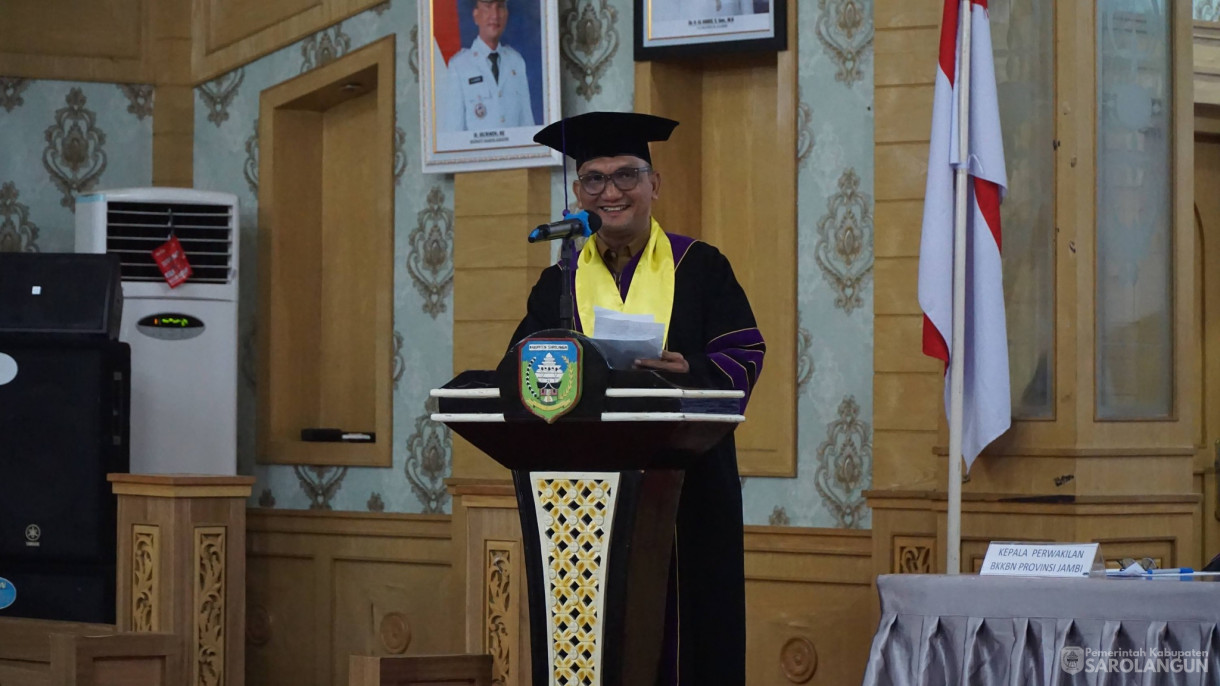 24 Februari 2026&nbsp;Wisuda Sekolah Lansia Sarolangun di Aula Utama Kantor Bupati Sarolangun