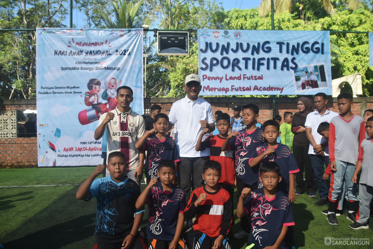 15 Juni 2025 -&nbsp;Pembukaan Turnamen Futsal Tingkat SD seKabupaten Sarolangun