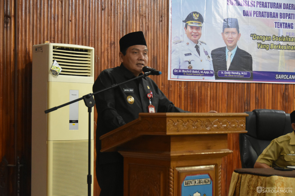 12 Desember 2023 - Sosialisasi Peraturan Daerah Kabupaten Sarolangun Nomor 02 Tahun 2020 Dan Peraturan Bupati Sarolangun Nomor 19 Dan 20 Tahun 2023 Tentang Penyelenggaraan Kearsipan Di Aula Bappeda Sarolangun