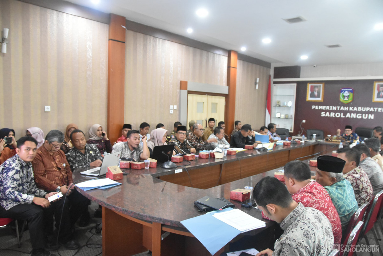 01 Agustus 2024 -&nbsp;Rapat Realisasi Anggaran Tahun 2024, Bertempat di Ruang Pola Utama Kantor Bupati Sarolangun